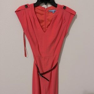 Coral Belted Antonio Melani Dress